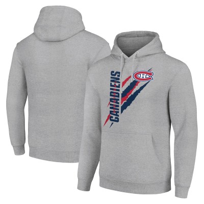 Толстовка Montreal Canadiens Starter Color Scratch Fleece - Heather Gray