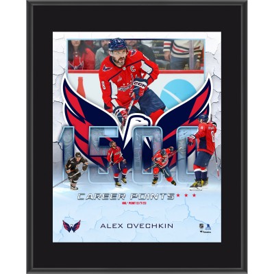 Alexander Ovechkin Washington Capitals Fanatics Authentic 10.5 x 13 1,500-Point Game Sublimated Plaque