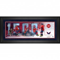 Alexander Ovechkin Washington Capitals Fanatics Authentic Framed 10 x 30 1,500-Point Game Panoramic Photograph with a Piece of Game-Used Net - Limited Edition of 108