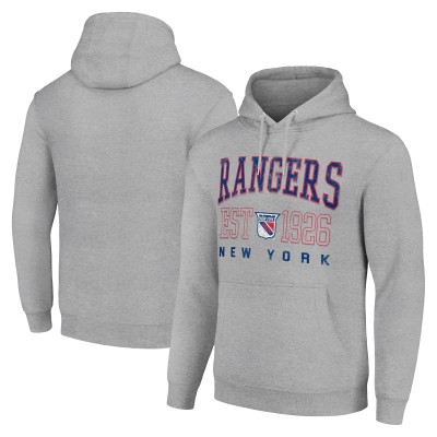 Толстовка New York Rangers Starter Retro Graphic - Heather Gray