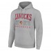 Vancouver Canucks Starter Heather Gray Retro Graphic Pullover Hoodie