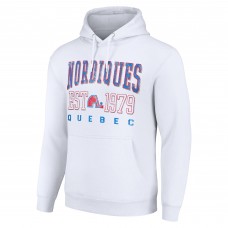 Толстовка Quebec Nordiques Starter White Retro Graphic