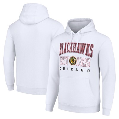 Толстовка Chicago Blackhawks Starter Retro Graphic - White