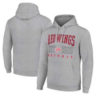 Толстовка Detroit Red Wings Starter Retro Graphic - Heather Gray