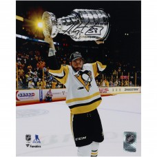 Kris Letang Pittsburgh Penguins Autographed Fanatics Authentic 8 x 10 2017 Raising Cup Photograph