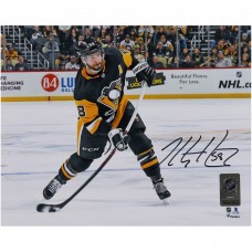Kris Letang Pittsburgh Penguins Autographed Fanatics Authentic 8 x 10 Black Jersey Shooting Photograph