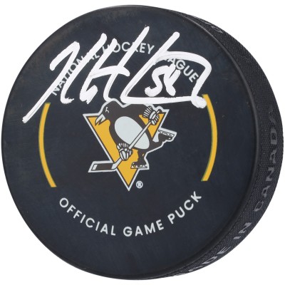 Kris Letang Pittsburgh Penguins Autographed Fanatics Authentic Official Game Puck