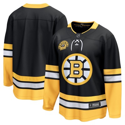 Игровая джерси Boston Bruins Fanatics Black 100th Anniversary Premier Breakaway