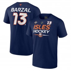 Mathew Barzal New York Islanders 2024 NHL Stadium Series Authentic Pro Name & Number T-Shirt - Navy