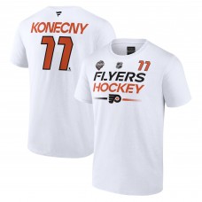 Футболка Travis Konecny Philadelphia Flyers 2024 NHL Stadium Series Authentic Pro Name & Number - White