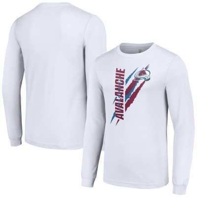 Футболка с длинным рукавом Colorado Avalanche Starter Color Scratch - White