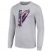Футболка Columbus Blue Jackets Starter Color Scratch Long-Sleeve - Heather Gray