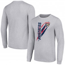Футболка Florida Panthers Starter Color Scratch Long-Sleeve - Heather Gray