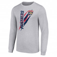 Футболка Florida Panthers Starter Color Scratch Long-Sleeve - Heather Gray