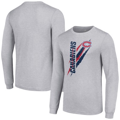 Футболка Montreal Canadiens Starter Color Scratch Long-Sleeve - Heather Gray
