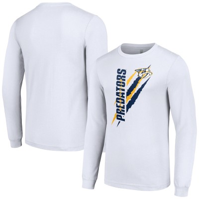 Футболка с длинным рукавом Nashville Predators Starter Color Scratch - White