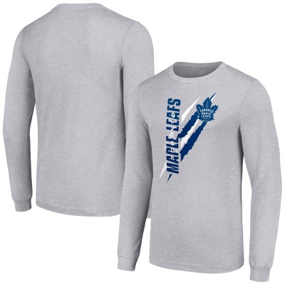 Футболка Toronto Maple Leafs Starter Color Scratch Long-Sleeve - Heather Gray