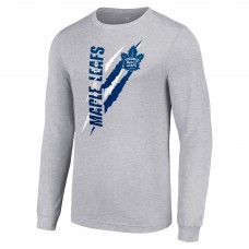 Футболка Toronto Maple Leafs Starter Color Scratch Long-Sleeve - Heather Gray