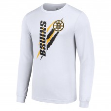 Футболка Boston Bruins Starter Color Scratch Long-Sleeve - White