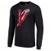 Carolina Hurricanes Starter Black Color Scratch Long-Sleeve T-Shirt