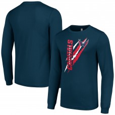Футболка Washington Capitals Starter Color Scratch Long-Sleeve - Navy