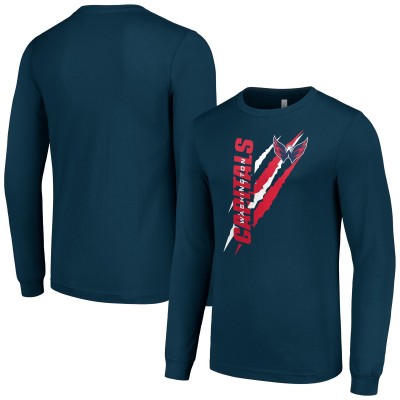 Футболка Washington Capitals Starter Color Scratch Long-Sleeve - Navy