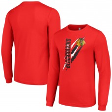 Футболка Chicago Blackhawks Starter Color Scratch Long-Sleeve - Red