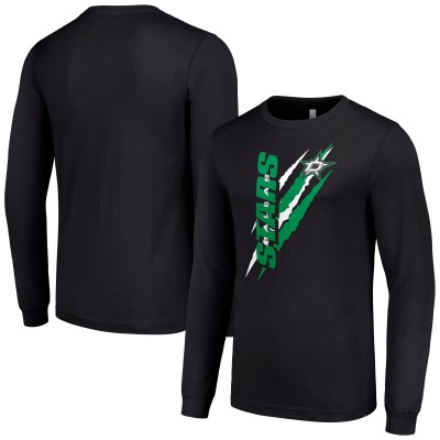 Футболка с длинным рукавом Dallas Stars Starter Color Scratch - Black