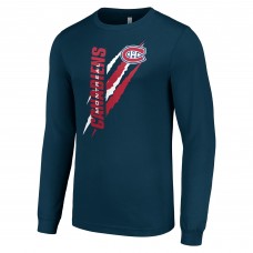 Футболка Montreal Canadiens Starter Color Scratch Long-Sleeve - Navy