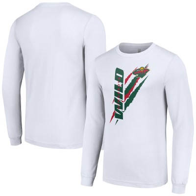 Футболка с длинным рукавом Minnesota Wild Starter White Color Scratch