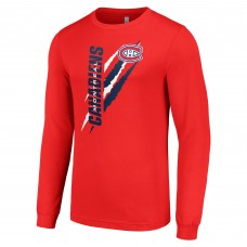 Футболка Montreal Canadiens Starter Color Scratch Long-Sleeve - Red