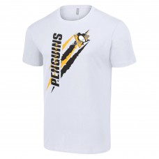 Pittsburgh Penguins Starter White Color Scratch T-Shirt
