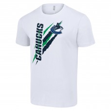 Vancouver Canucks Starter White Color Scratch T-Shirt