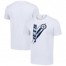 Winnipeg Jets Starter White Color Scratch T-Shirt