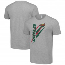 Футболка Minnesota Wild Starter Heather Gray Color Scratch