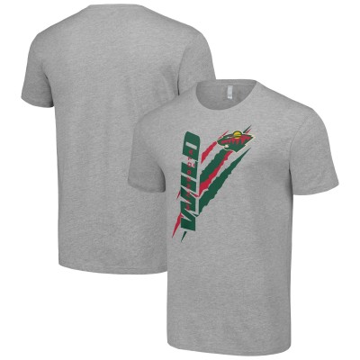 Футболка Minnesota Wild Starter Heather Gray Color Scratch