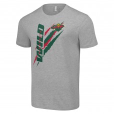 Футболка Minnesota Wild Starter Heather Gray Color Scratch