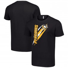 Pittsburgh Penguins Starter Black Color Scratch T-Shirt