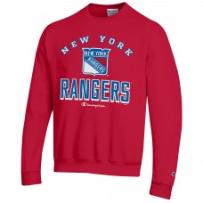 New York Rangers Champion Eco Powerblend Crewneck Sweatshirt - Red