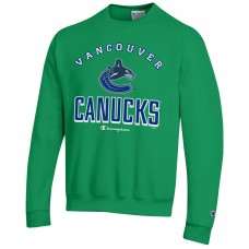Vancouver Canucks Champion Green Eco Powerblend Crewneck Sweatshirt