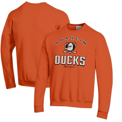 Кофта Anaheim Ducks Champion Orange Eco Powerblend Crewneck