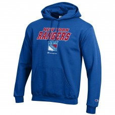 New York Rangers Champion Eco Powerblend Pullover Hoodie - Royal