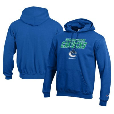 Vancouver Canucks Champion Royal Eco Powerblend Pullover Hoodie
