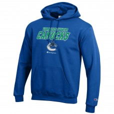 Vancouver Canucks Champion Royal Eco Powerblend Pullover Hoodie