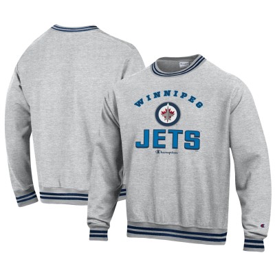 Кофта Winnipeg Jets Champion Heather Gray Reverse Weave Yarn Dye