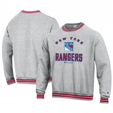 New York Rangers Champion Reverse Weave Yarn Dye Pullover Sweatshirt - Heather Gray