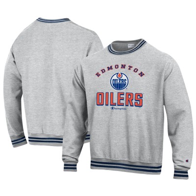 Кофта Edmonton Oilers Champion Reverse Weave Yarn Dye - Heather Gray