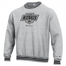 Los Angeles Kings Champion Heather Gray Reverse Weave Yarn Dye Pullover Sweatshirt