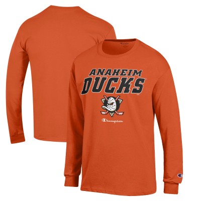 Футболка с длинным рукавом Anaheim Ducks Champion Orange Jersey