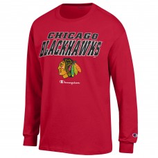 Футболка с длинным рукавом Chicago Blackhawks Champion Long-Sleeve Jersey - Red